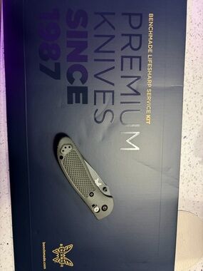 SOLD Benchmade Black Folding Knife — Refreshed and Ready